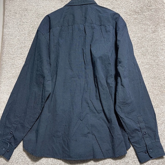 Gentlemen’s Outfitters Men’s Blue Button Down Collared Shirt Size 3X - Picture 7 of 10